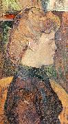  Henri  Toulouse-Lautrec The Painter's Model : Helene Vary in the Studio France oil painting reproduction